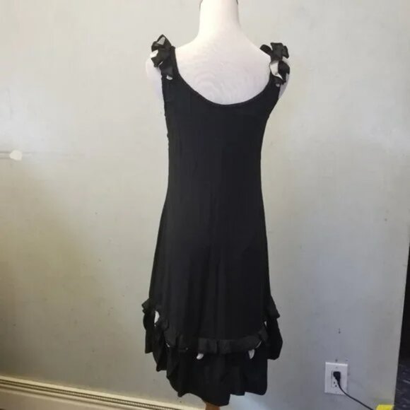 Yoana barashi Anthropology peddle detailing SILK dress women's size 2 (U11) - Picture 9 of 9